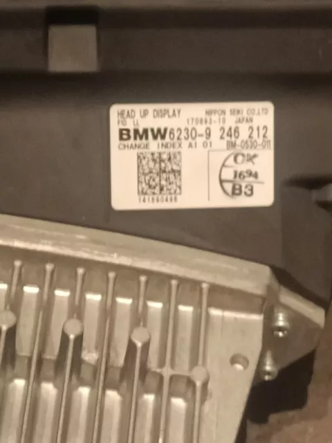 BMW 5er F10 F11 HEAD UP DISPLAY HUD SCREEN LHD LL 9246212 6815499 ORIGINAL 3