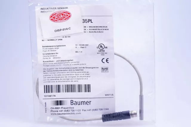 BAUMER IFRM 04P15A1/KS35PL 10146174 Capteur Inductif Sn 1mm Ovp EUR 69,38  PicClick FR