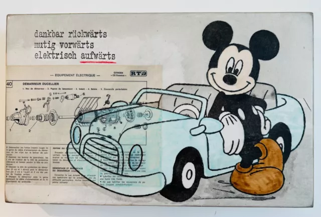 Jan M. Petersen Mickey elektrisch handgefertigt Objektkunst Geschenk Unikat