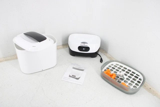 Baby Brezza BRZ0070 White Black Bottle Cleaning Machine Electric Steaming
