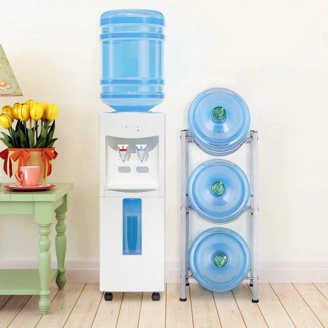 3-TIER WATER JUG Rack 5 Gallon Detachable Water Bottle Holder Organizer ...