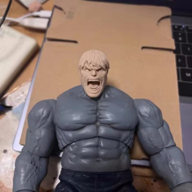 1:12 Hulk Robert Bruce Banner Head Sculpt For Male Action Figure Body Toys Gifts