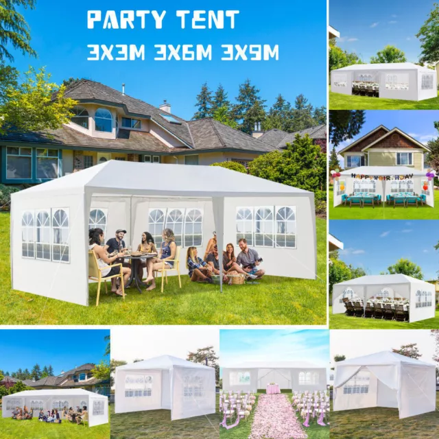 2023 Falt Pavillon 100% WASSERDICHT Pavillion Gartenzelt Dachmaß Partyzelt 3x6m