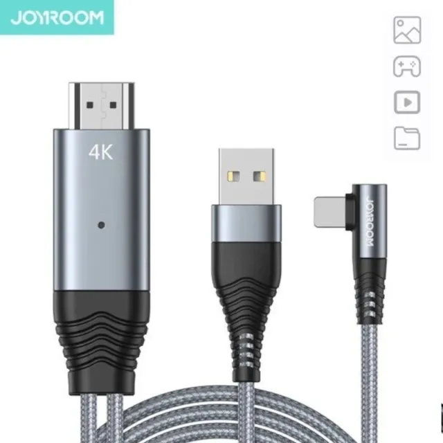 HDMI Kabel für iPhone Adapter Video Full HD TV für iPhone IPad 4K Joyroom