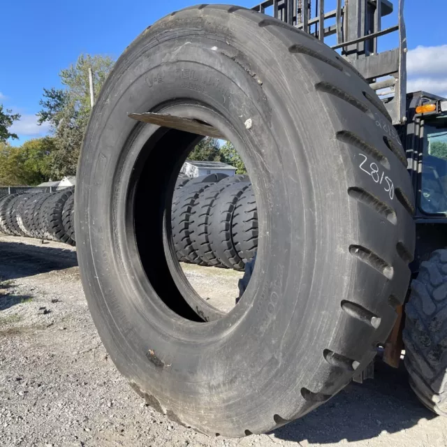 24.00R49 Bridgestone OTR Tire E-4 VRLS 2-Star Retread-Used 48/32 Has Section & S