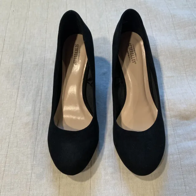 Seychelles Women’s Wedge Heel Dress Shoes - Black - Size 10