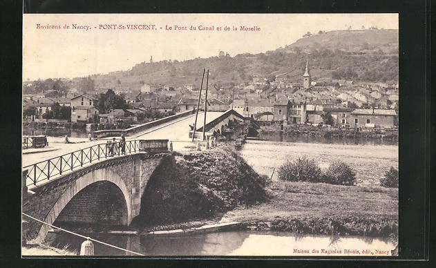 CPA Pont-St-Vincent, Le Pont du Canal et de la Moselle