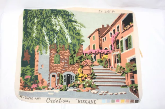 Roxane creations de paris needlepoint Les  Mimosas Tapisserie Retouch Main 2