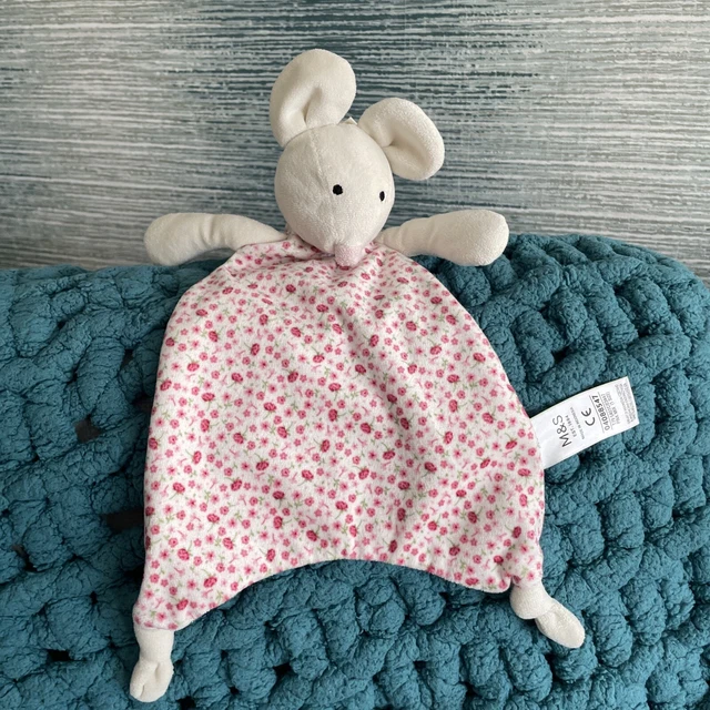 M&S Mouse Comforter Floral Blankie Baby Soft Toy Comforter Marks and Spencer