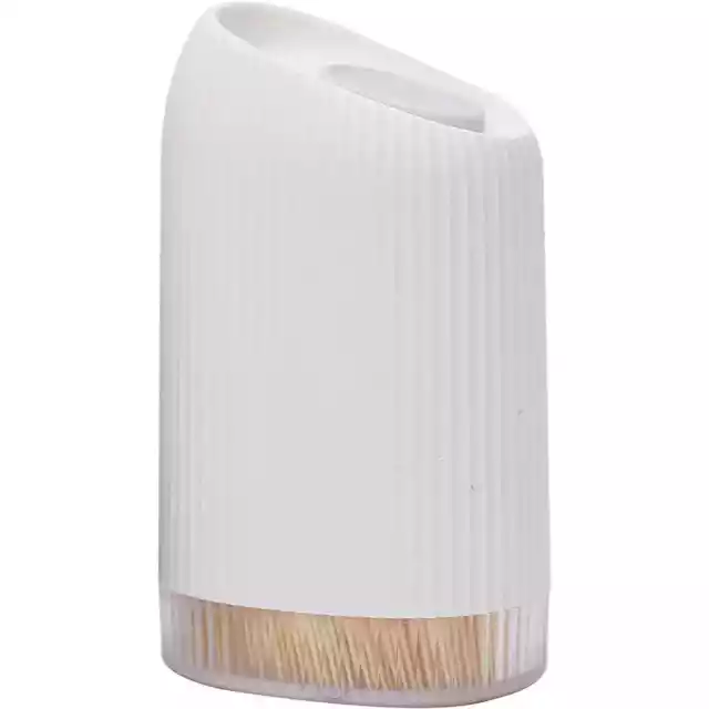 Plastic Tooth Holder Dispenser with 300 Natural Bamboo Toothpicks