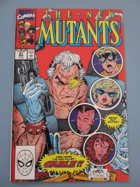 Marvel The New Mutants #87 comic   #D