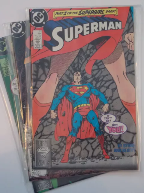 Superman The Supergirl Saga (1988) DC Comics 3 Issue Key Set - Superman Kills!