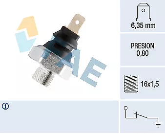 FAE 11630 Oil Pressure Switch for DAF FORD