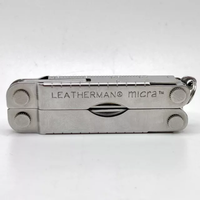 Leatherman Micra Keychain Pocket Stainless Multi-Tool Knife/Scissors - Good  Cond