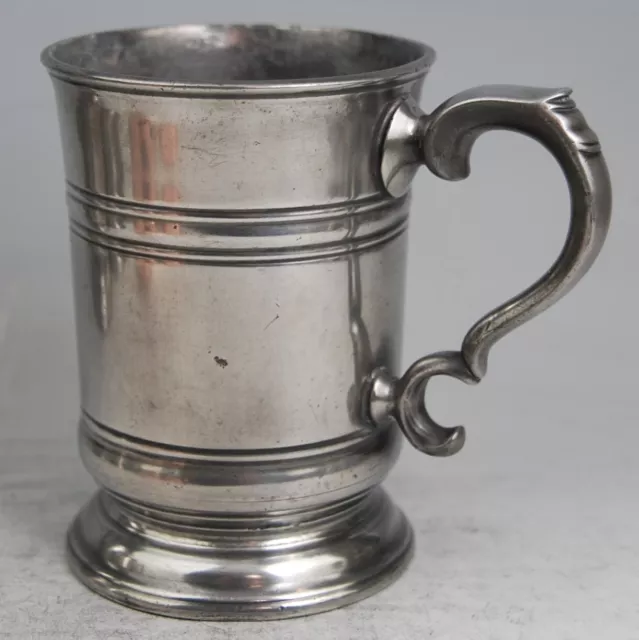 Fine Antique Pewter Pint Tankard Measure Mug By Watkins –Conquering Hero Peckham
