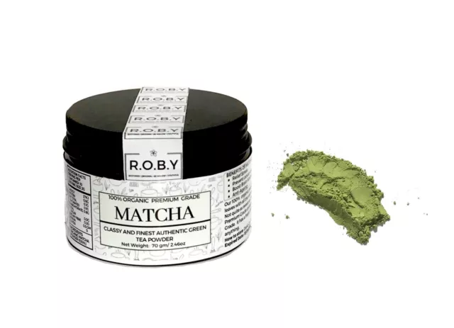 Japanese 100% Organic Premium Matcha Green Tea Powder | USDA Certified | 70g