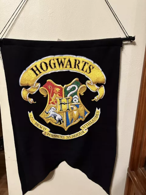 5pcs Garden Banners Hanging For Harry Potter Flag Hogwarts Outdoor Decor  50*30cm