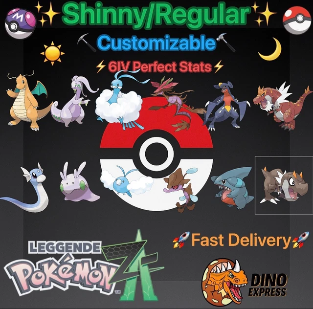 Pokémon Z-A Tehral 6IV 31 Shiny Strat ✨ Baron - Jeu Nintendo Switch Région Free - Neuf