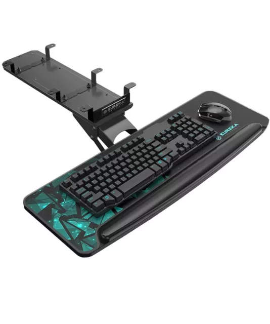 Eureka Ergonomic Height Adjustable Mouse & Keyboard Tray Under Desk ERK-AKB-02