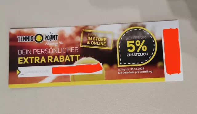 Tennis-Point 5% Gutschein online & in den Stores, schneller Versand