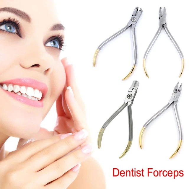 couple Pinces coupantes à filament Pinces dentaires à sertir Dentiste Forceps