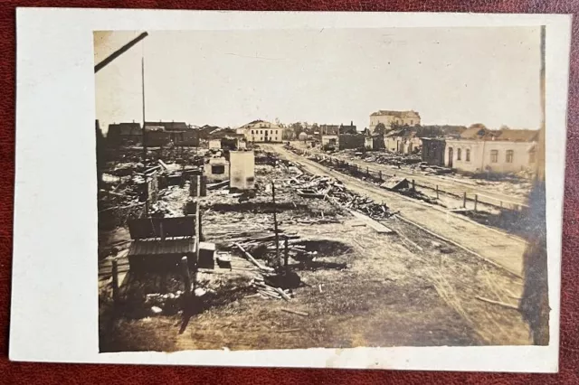 1917 Photocarte écrite - destructions   grande guerre 1914-18