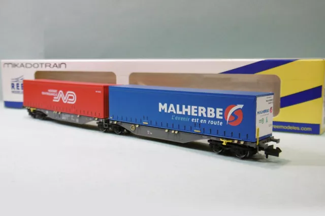 REE Mikadotrain Wagon Sggmrss 90 NOVA Malherbe Dentressangle SNCF NW-208 N 1/160