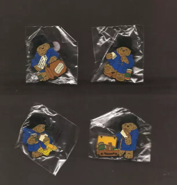 Complete Set Of Four Paddington Bear Badges