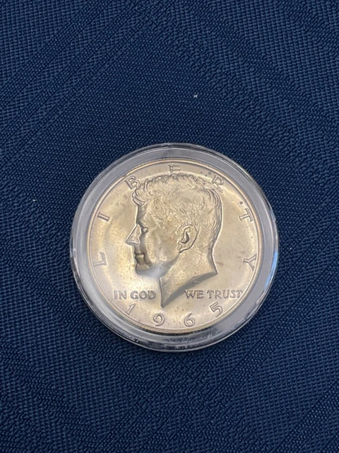 1965 KENNEDY HALF DOLLAR, SMS, SPECIAL MINT SET, FACE VALUE START, in Capsule !