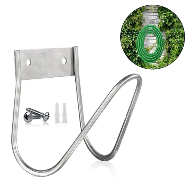 Upgrade Your Outdoor Space with this Stainless Steel Garden Hose Holder