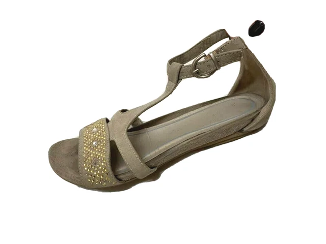 MARCO TOZZI Sandales Femmes Chaussures D'Été Tourterelle Beige 37 Compensé