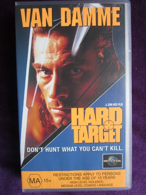 HARD TARGET VHS CIC Taft Video 1993 Jean Claude Van Damme John