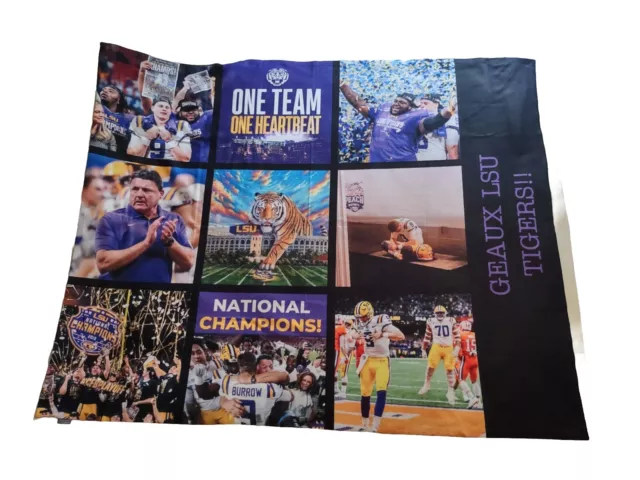 LSU Championship Blanket! 100% Goes to Second Harvest Food Bank! With PROGRAM!