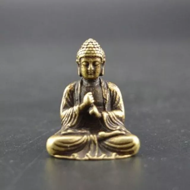 Ornement de Bouddha Sakyamuni cuivre pur bronze du bouddhisme chinois