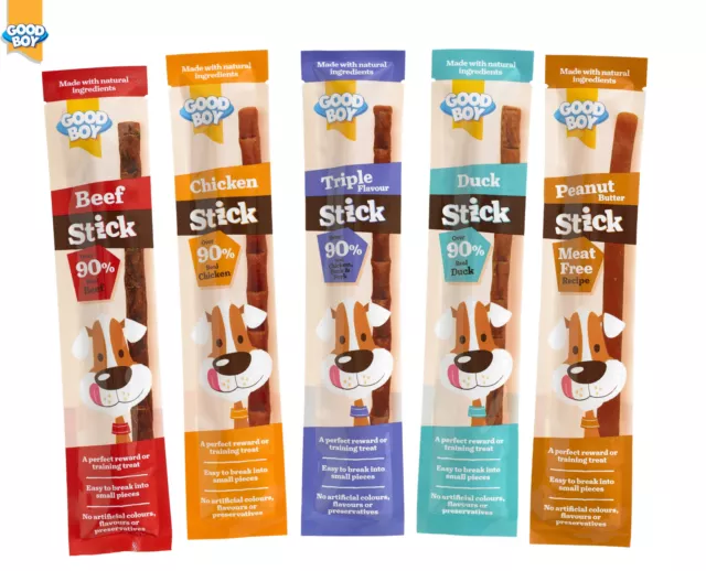 Good Boy Soft Meaty Treats Dog Sticks Natural Chicken Beef Pork Dog Puppy Treats