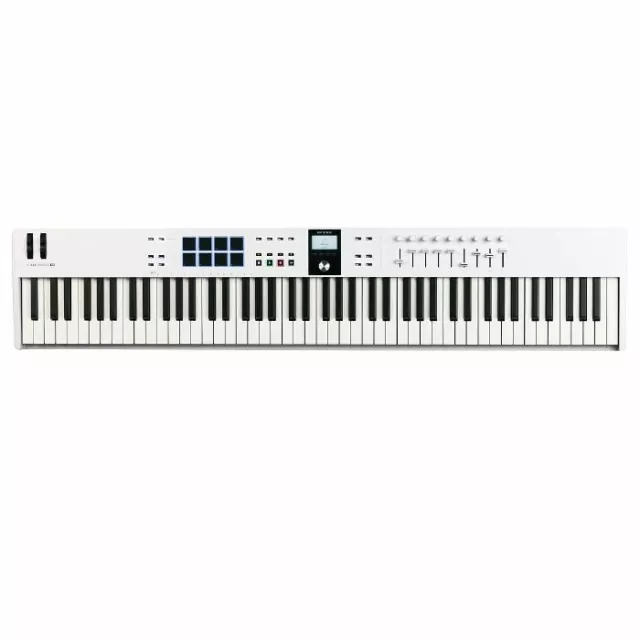 Arturia Keylab Essential 88 MK3 88-Key USB MIDI Keyboard Controller (weiß)