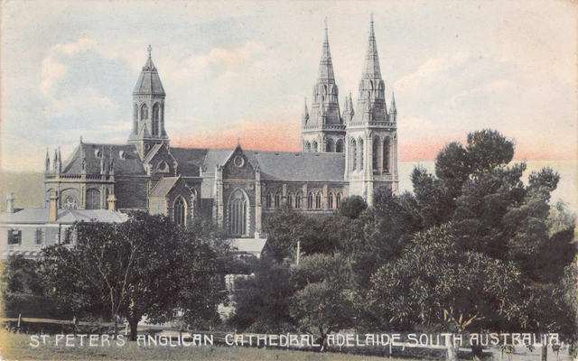 Postcard - St Peters Anglican Cathedral - Adelaide - South Australia - Pre 1918