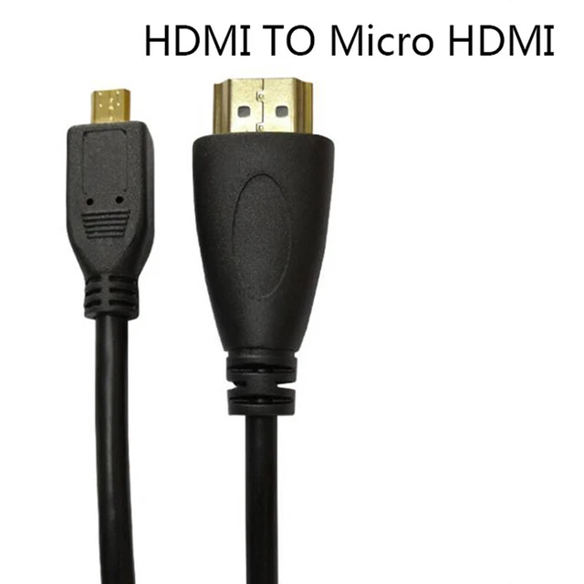 Micro HDMI to HDMI Cable Gold Plated Micro HDMI Cable 1080p for Phone HDTV o-UY