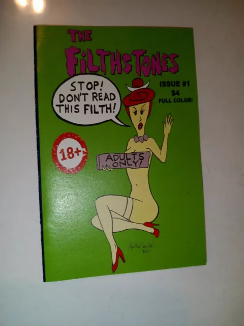 The Filthstones #1 Flintstones Adult Parody Comic Dirty Bird Comix RARE