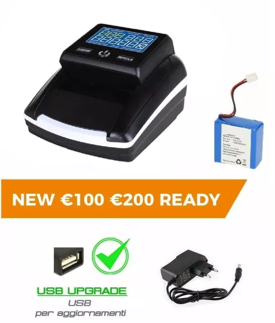 RILEVATORE BANCONOTE PORTATILE Rileva Conta Soldi Euro Verifica Falsi Usb  2023 EUR 64,90 - PicClick IT