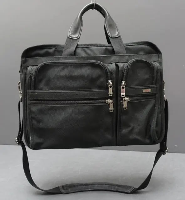 Tumi Alpha Ballistic Soft Body Expandable Laptop Briefcase Messenger Bag 26041D4