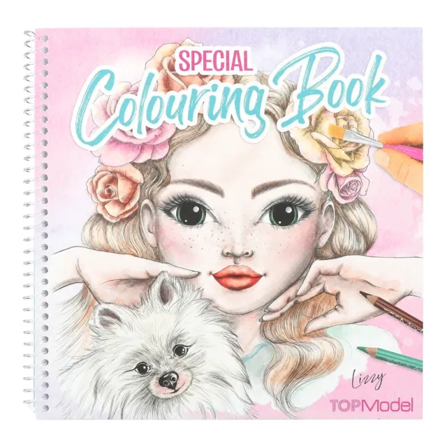 Album coloriage et création TOP Model modèle Colouring book Lizzy