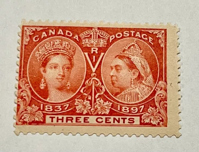 Canada Stamp #53 - Queen Victoria Jubilee (1897) 3¢ Mint VG / MNH