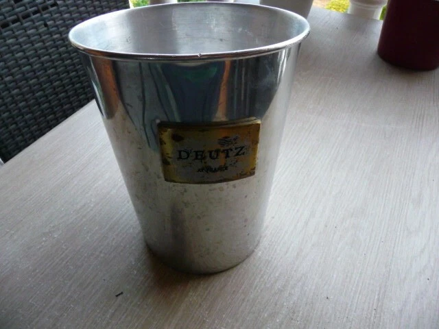 Seau à champagne. Métal argenté. Deutz depuis 1938, AY France