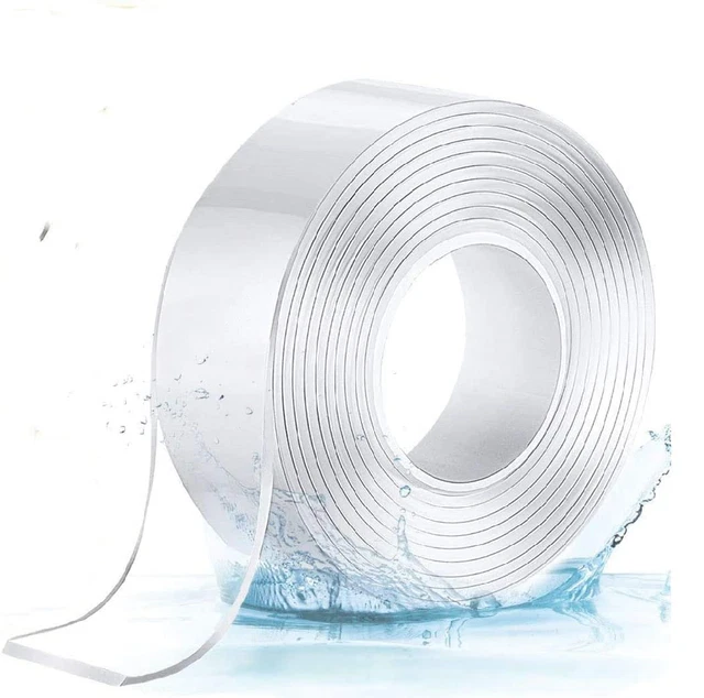 Nano Cinta Adhesiva, Multipropósito Transparente Doble Lado Sin Rastro Gel Extraíble