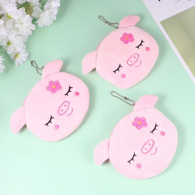 3 pz portafoglio peluche piccolo portafoglio portafoglio donna cartone animato