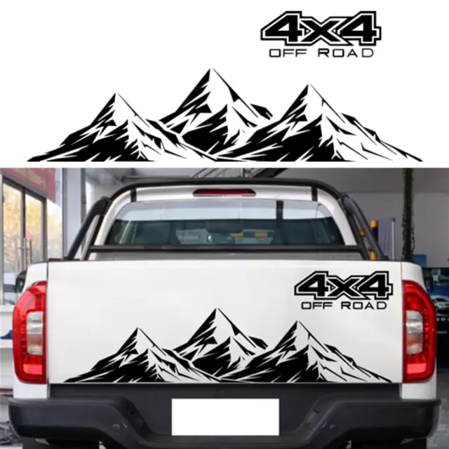4PCS CAR STICKERS 4X4 Off Road(40*10cm)+Mountain Graphic Decal(190*50cm)  O7V7 $30.67 - PicClick AU