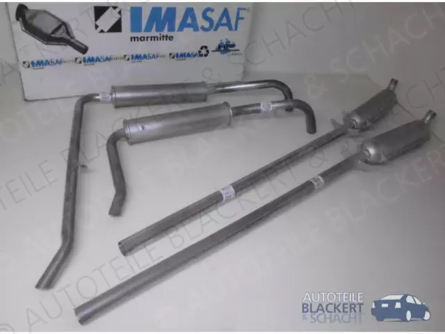 IMASAF Auspuffset Mitteltöpfe+Endtöpfe für Lancia Flaminia 2.5 Berlina 1957-1970