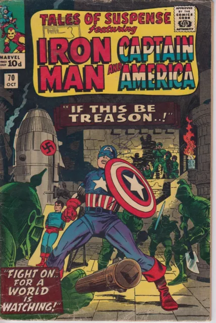 Tales of Suspense 70 - 1965 - Captain America & Iron Man -  Fine