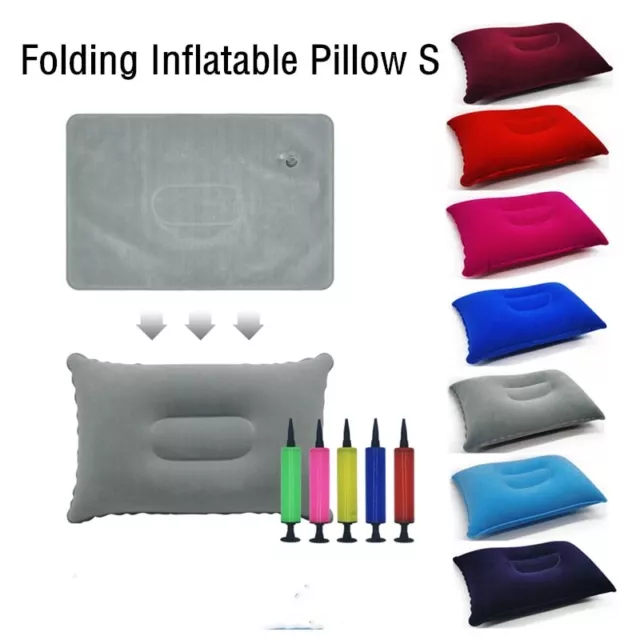 Ultralight Portable Inflatable Air Pillow Camping Travel Sleep Cushion Head Rest